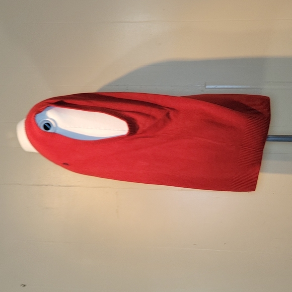 U.S. Polo Assn. Burnt Orange V-Neck Vest Sweater - Picture 4 of 5